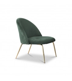 Kate Emerald Velvet Lounge Chair 