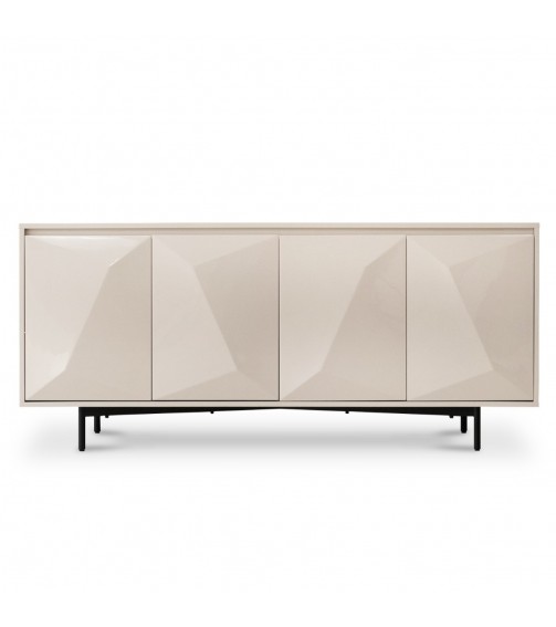 Sapphira Modern Taupe 4 Doors Sideboard