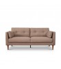 Livia Sand Brown 3 Seater Sofa